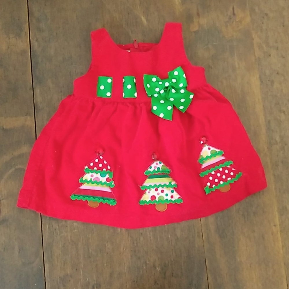 Bonnie Baby red winter dress